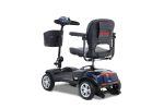 Four wheels Compact Travel Mobility Scooter with 300W Motor for Adult-300lbs, BLUE