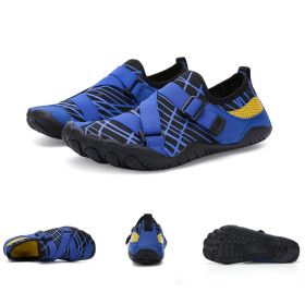 Fitness Yoga Outdoor Large Size Hiking Shoes (Option: A026 blue-38)