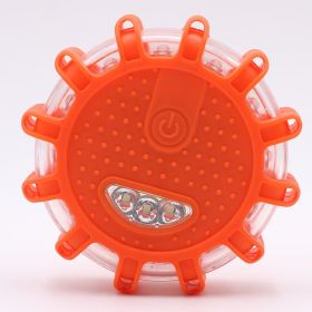 LED traffic warning lights Auto supplies strong magnetic adsorption flashing long bright emergency lights manufacturers wholesale (Option: Red-24pcs)