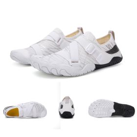Fitness Yoga Outdoor Large Size Hiking Shoes (Option: A026 white-42)