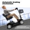 Four wheels Compact Travel Foldable Outdoor Electric Power Mobility Scooter for Adult with LED Lights