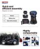 Four wheels Compact Travel Foldable Outdoor Electric Power Mobility Scooter for Adult with LED Lights