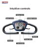 Four wheels Compact Travel Foldable Outdoor Electric Power Mobility Scooter for Adult with LED Lights